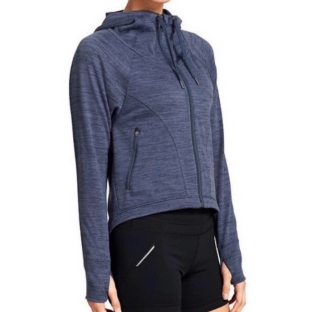 Athleta Techie Sweat Anorak Full Zip Hoodie M